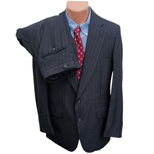 Burberry Charcoal Pinstripe Suit